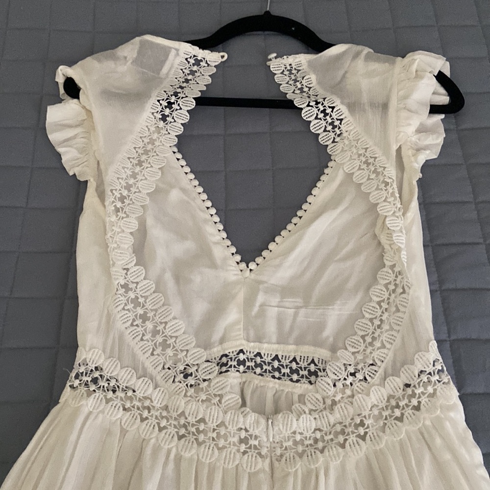 Hello Molly “The Art Of Love” Crochet Open Back Maxi Dress - Picture 8 of 8